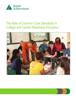 The Role of Common Core Standards in College and Career-Readiness Education