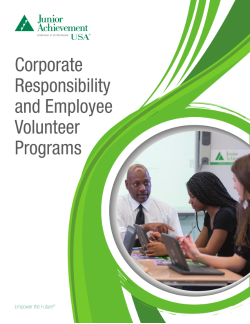 Corporate Responsibility and Employee Volunteer Program