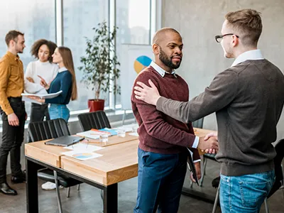 image of a corporate meeting